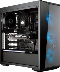 Корпус Cooler Master MasterBox Lite 5 RGB черный без БП ATX 2x140mm 2xUSB3.0 audio bott PSU