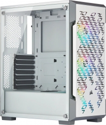 Корпус Corsair iCUE 220T RGB белый/серый без БП ATX 3x120mm 4x140mm 2xUSB3.0 audio bott PSU