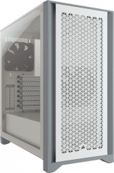 Корпус Corsair 4000D Airflow TG белый/серый без БП ATX 4x120mm 4x140mm 1xUSB3.0 audio bott PSU