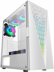 Корпус Formula V-LINE 2055W белый/белый без БП ATX 1x120mm 2xUSB2.0 1xUSB3.0 audio bott PSU