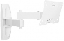 Кронштейн для телевизора Holder LCDS-5064 белый 10-32 макс.30кг настенный поворотно-выдвижной и наклонный