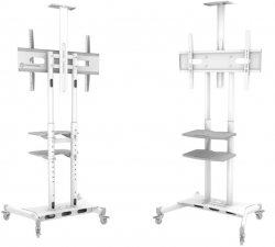 Подставка для телевизора Onkron TS1881 белый 50-86 макс.105.9кг напольный мобильный