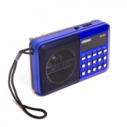 Радиоприемник портативный Сигнал РП-222 синий/черный