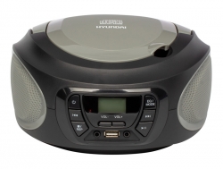 Аудиомагнитола Hyundai H-PCD380 черный/серый 4Вт/CD/CDRW/MP3/FM(dig)/USB/BT