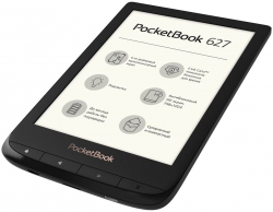 Электронная книга PocketBook 627 6 E-Ink Carta 1024x758 Touch Screen 1Ghz 512Mb/8Gb/microSDHC/подсветка дисплея черный