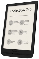 Электронная книга PocketBook 740 7.8 E-Ink Carta 1872x1404 Touch Screen 1Ghz 1Gb/8Gb/microSDHC/подсветка дисплея черный