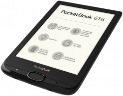 Электронная книга PocketBook 616 6 E-Ink Carta 1024x758 1Ghz 256Mb/8Gb/microSDHC/подсветка дисплея черный