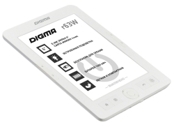 Электронная книга Digma R63W 6 E-Ink Carta 800x600 600MHz/4Gb/microSDHC/подсветка дисплея белый