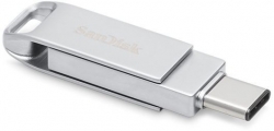 Флеш Диск Sandisk 64Gb Ultra Dual SDDDMC2-064G-GA46 USB3.1 серебристый