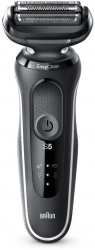 Бритва сетчатая Braun 50-W1000s черный/белый