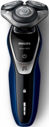 Бритва роторная Philips Series 5000 S5572/10 реж.эл.:3 питан.:аккум. черный/синий