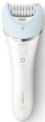Эпилятор Philips BRE605/00 скор.:2 от аккум. белый/голубой