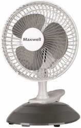 Вентилятор настольный Maxwell MW-3548 15Вт скоростей:2 серый/белый