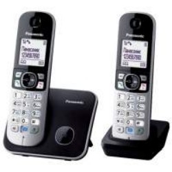 Р/Телефон Dect Panasonic KX-TG6822RUM серый металлик (труб. в компл.:2шт) автооветчик АОН