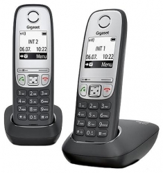 Р/Телефон Dect Gigaset A415 DUO RUS черный (труб. в компл.:2шт) АОН