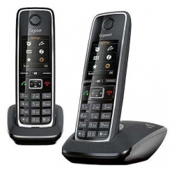 Р/Телефон Dect Gigaset C530 DUO RUS черный (труб. в компл.:2шт) АОН