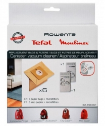 Пылесборники Tefal ZR003901 бумажные (6пылесбор.)