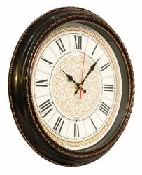 Часы настенные аналоговые Бюрократ WallC-R68P D29см коричневый