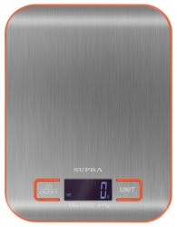 Весы кухонные электронные Supra BSS-4076N макс.вес:5кг стальной