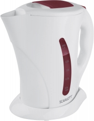 Чайник электрический Scarlett SC-EK14E08 белый/бордовый
