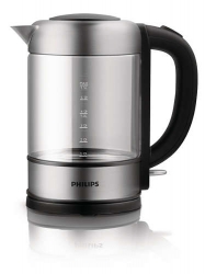 Чайник электрический Philips HD9342/01 серебристый/черный