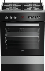 Плита Комбинированная Beko FSM62530DXMS нержавеющая сталь/черный