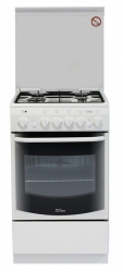 Плита Комбинированная De Luxe 5040.20гэ ЧР белый