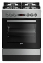 Плита Комбинированная Beko FSM62330DXT нержавеющая сталь/черный