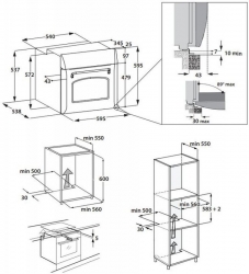 Духовой шкаф Электрический Hotpoint-Ariston FIT 804 H OW HA бежевый