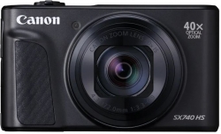 Фотоаппарат Canon PowerShot SX740HS BK черный 21.1Mpix Zoom40x 3 4K SDXC/SD/SDHC CMOS 1x2.3 IS opt 1minF turLCD 10fr/s 30fr/s HDMI/WiFi/NB-13L