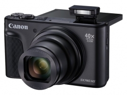 Фотоаппарат Canon PowerShot SX740HS BK черный 21.1Mpix Zoom40x 3 4K SDXC/SD/SDHC CMOS 1x2.3 IS opt 1minF turLCD 10fr/s 30fr/s HDMI/WiFi/NB-13L