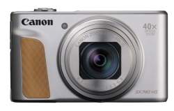 Фотоаппарат Canon PowerShot SX740HS SL серебристый/коричневый 21.1Mpix Zoom40x 3 4K SDXC/SD/SDHC CMOS 1x2.3 IS opt 1minF turLCD 10fr/s 30fr/s HDMI/