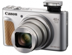 Фотоаппарат Canon PowerShot SX740HS SL серебристый/коричневый 21.1Mpix Zoom40x 3 4K SDXC/SD/SDHC CMOS 1x2.3 IS opt 1minF turLCD 10fr/s 30fr/s HDMI/