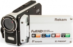 Видеокамера Rekam DVC-380 серебристый IS el 2.7 1080p SDHC+MMC Flash/Flash