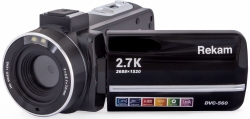 Видеокамера Rekam DVC-560 черный IS el 3 1080p SDHC+MMC Flash/Flash