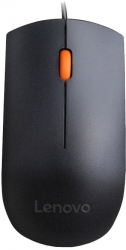 Мышь Lenovo 300 черный/оранжевый