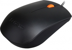 Мышь Lenovo 300 черный/оранжевый