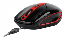Мышь A4 G11-590FX черный/красный оптическая (2000dpi) беспроводная USB (5but)