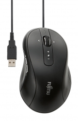 Мышь Fujitsu Blue Led Mouse M960 черный проводная