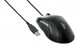 Мышь Fujitsu Blue Led Mouse M960 черный проводная