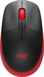 Мышь Logitech M190 красный/черный беспроводная