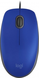 Мышь Logitech M110 синий оптическая (1000dpi) silent USB (2but)