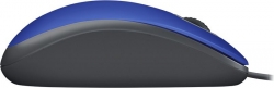 Мышь Logitech M110 синий оптическая (1000dpi) silent USB (2but)