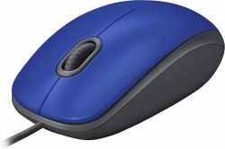 Мышь Logitech M110 синий оптическая (1000dpi) silent USB (2but)