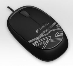 Мышь Logitech M105 черный проводная