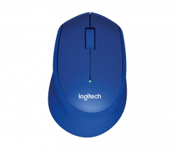 Мышь Logitech M330 Silent Plus синий беспроводная