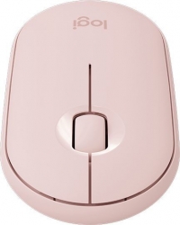 Мышь Logitech Pebble M350 розовый оптическая (1000dpi) silent беспроводная BT/Radio USB для ноутбука (3but)