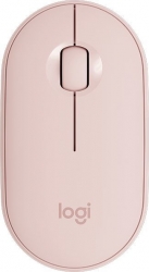 Мышь Logitech Pebble M350 розовый оптическая (1000dpi) silent беспроводная BT/Radio USB для ноутбука (3but)
