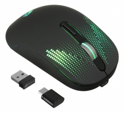 Мышь Oklick 636LWC черный беспроводная