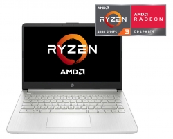 Ноутбук HP 14s-fq0037ur Ryzen 3 4300U/8Gb/SSD512Gb/AMD Radeon/14/IPS/FHD 1920x1080/Windows 10/silver/WiFi/BT/Cam
